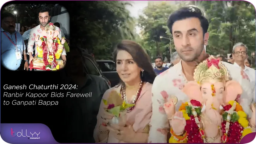 Ganesh Chaturthi 2024 Ranbir Kapoor Bids Farewell to Ganpati Bappa
