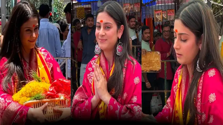  Isha Malviya arrives to visit Siddhivinayak temple