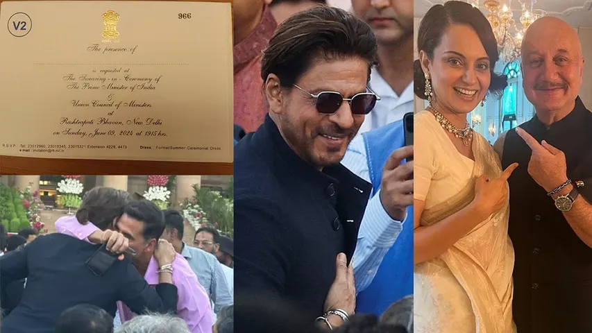 Star-Studded Arrival at PM Modi's Swearing-In