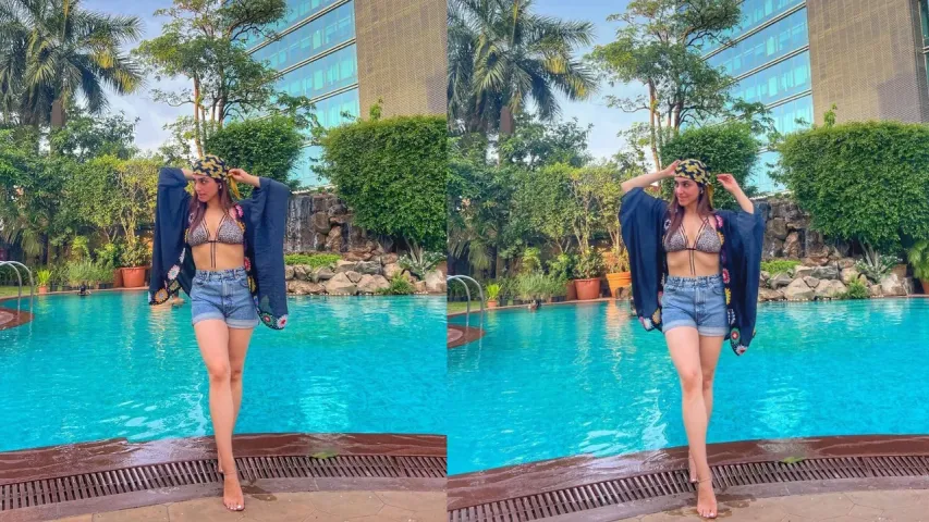 Delbar Arya Reveals Styling Secrets Behind Viral Bikini Top Snap!