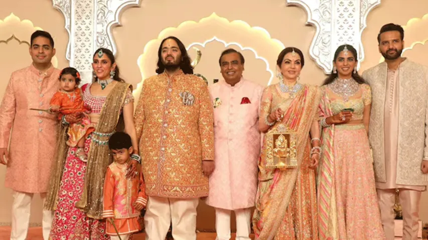 Anant and Radhika's Joyous Wedding Exchanging Seven Sacred Vows