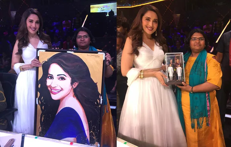 MADHURI-DIXIT-NENE-RECEIVED-ENDEARING-GIFTS-FROM-HER-FAN-ON-THE-SETS-OF-DANCE-DEEWANE-2