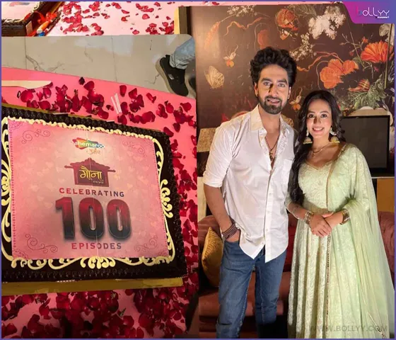 Inspire Films's  Gauna: Ek Pratha Marks 100 Episodes with a Grand Cake Cutting Celebration