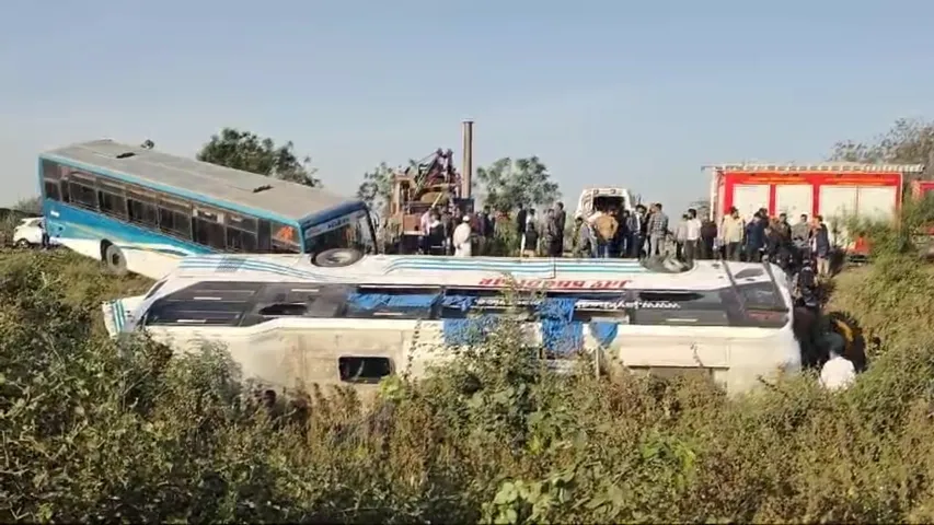 16 Injured in collision between ST Bus and private luxury bus on NH-48