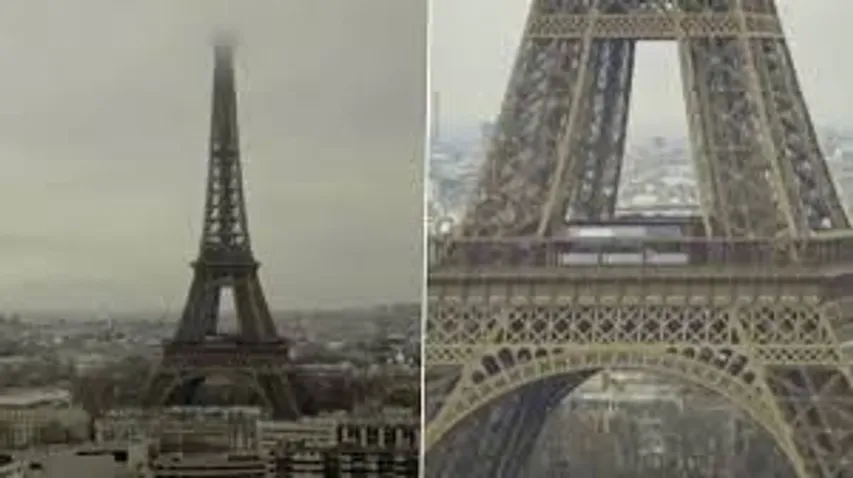 Fire breaks out in Eiffel Tower, hundreds evacuated