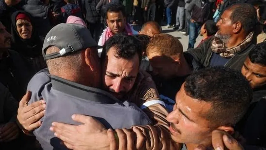 Israel receives 3 hostages freed by Hamas in Gaza ceasefire