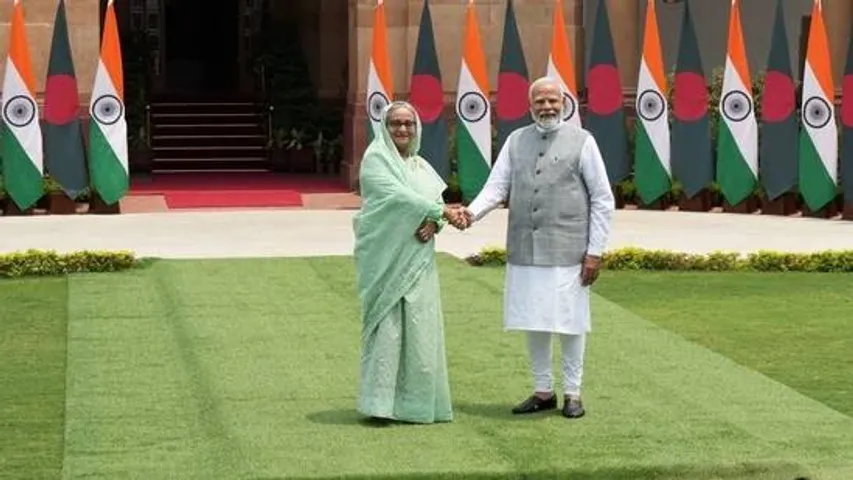 PM Narendra Modi holds talks with his Bangladesh counterpart Sheikh Hasina 