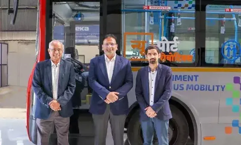 EKA Mobility, NuPort Robotics introduce India's first electric bus with Level 2 ADAS