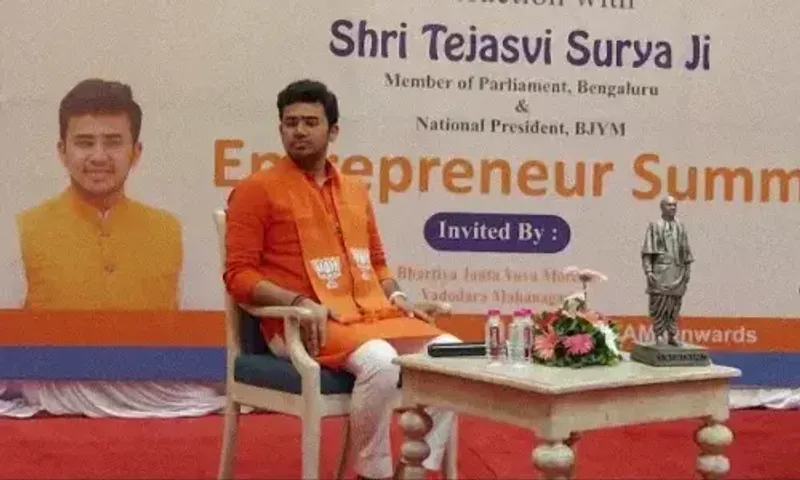 National Yuva Morcha President Tejasvi Surya attacked Rahul Gandhi on his comments on Hindutva