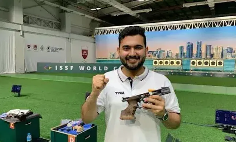 Anish Bhanwala wins bronze medal in men’s 25m rapid fire pistol event at ISSF World Cup Final 2023