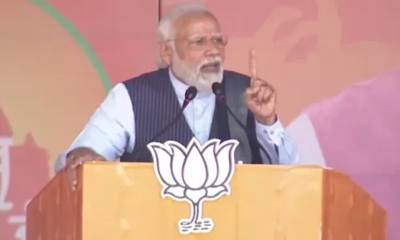 PM Modi speaks at a rally in Pathankot, urges people to join BJP in Punjab and bid farewell to the Congress