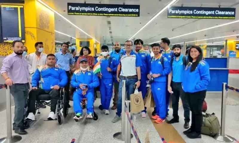 Indian contingent leaves for upcoming Tokyo Paralympics