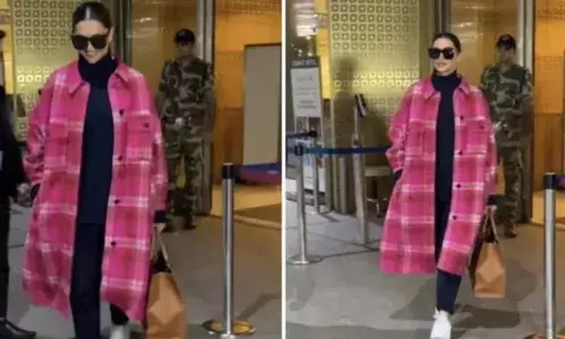 Deepika Padukone’s oversized trench coat is the ultimate airport fashion goal