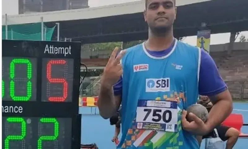 Siddharth Choudhary clinches gold in men’s shot put event of U-20 Asian Athletics Championships in South Korea