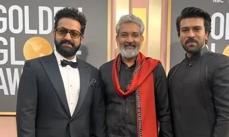 Golden Globe Awards 2023: All about Ram Charan and Jr. NTR’s red carpet looks