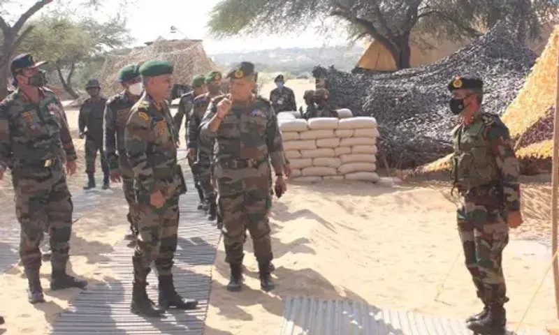 Army Commander Southern Command visit Jaisalmer Military station