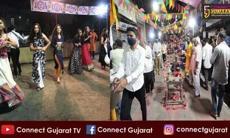 Garba enthusiasts dance their heart out on the very first day of Navratri in Vadodara