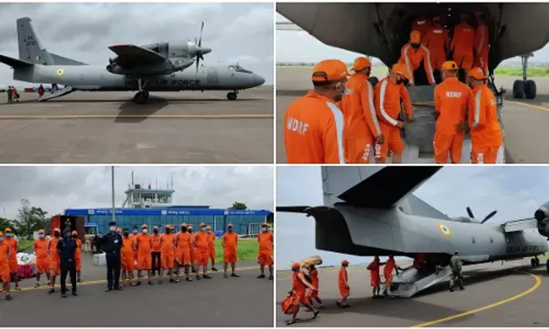 Four NDRF teams sent to Maharashtra by air from Vadodara