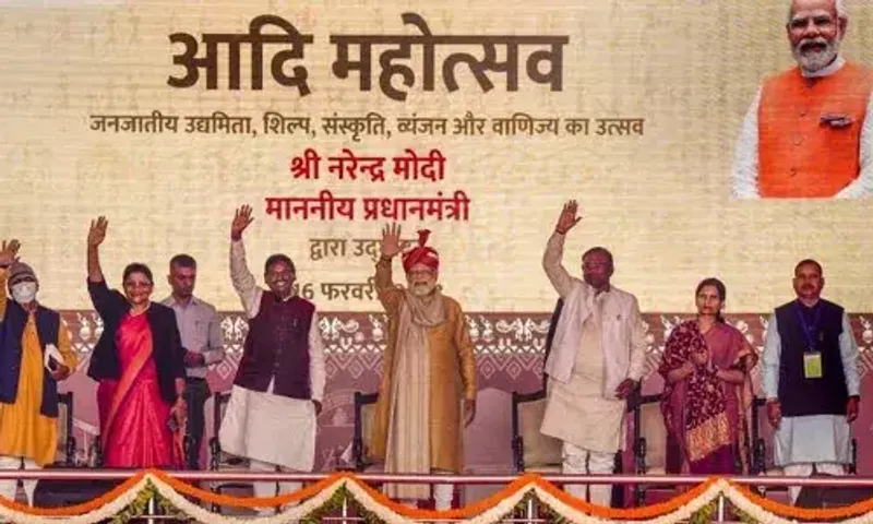 Modi inaugurates Aadi Mahotsav, calls tribal development, education priority