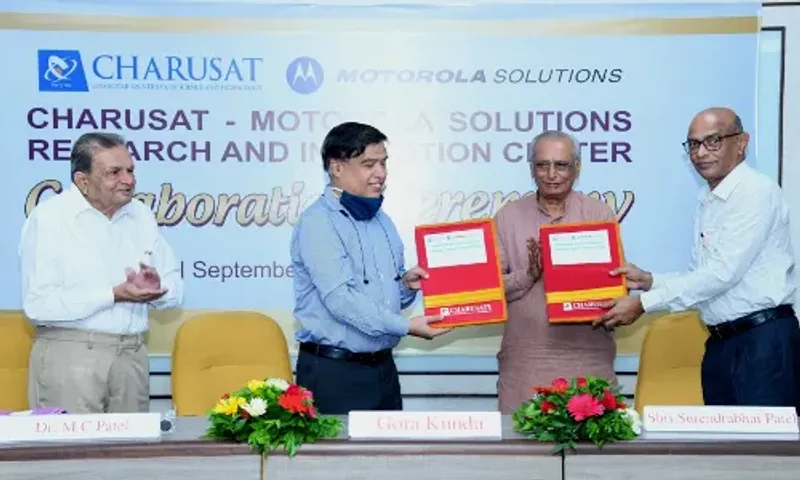 Motorola will set up Gujarat's first Research and Innovation Center at CHARUSAT