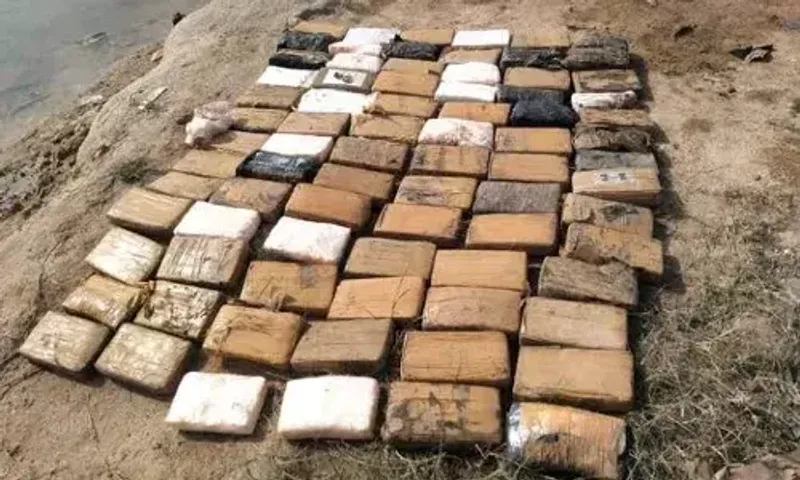 Rs 800 crore cocaine seized near Gandhidham in Gujarat