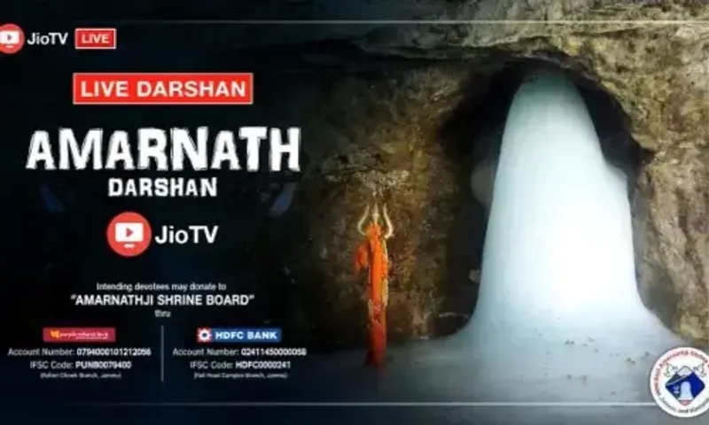 JioTV brings live 'aarti' of Amarnathji