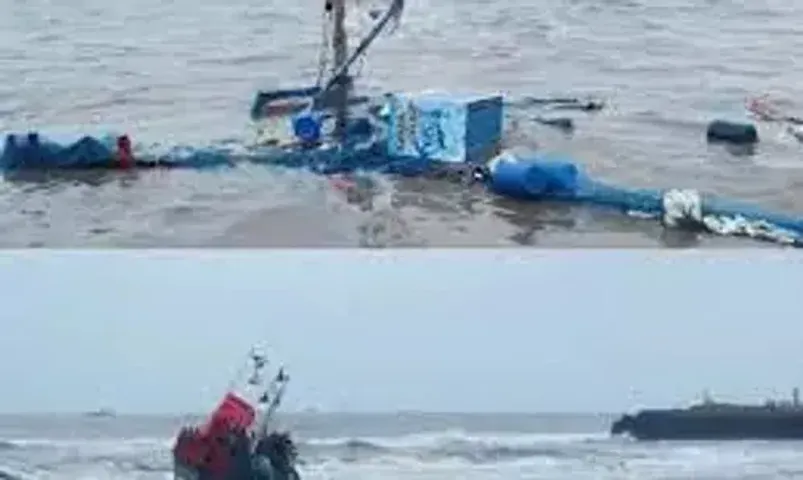 In Gir Somnath, 15 fishing boats capsize; 8 fishermen are missing