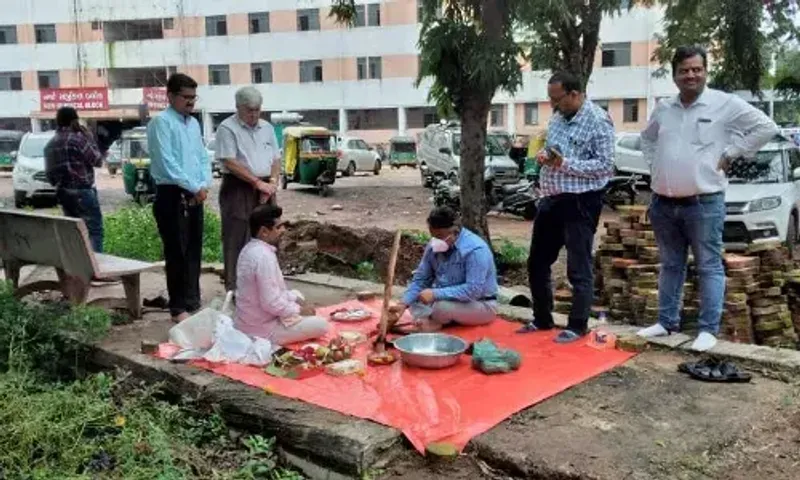 Vadodara: Ground breaking ceremony of development works worth Rs 3 crore held at Sayaji Hospital