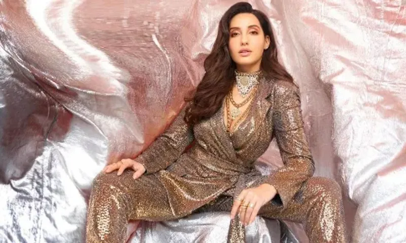 Actress Nora Fatehi's latest outfit is yet another example of her love for bling