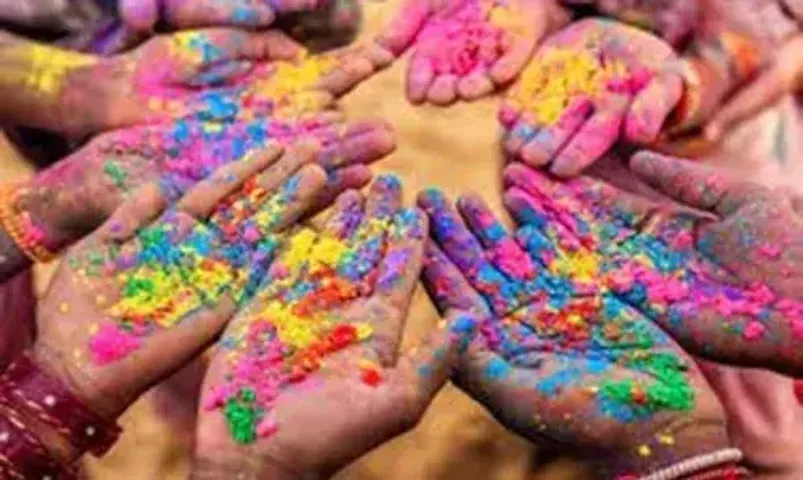 Festival of colours Holi being celebrated throughout country