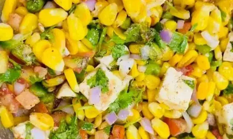 Paneer and Corn Chaat Recipe: This easy-to-make recipe will be loved by fitness freaks