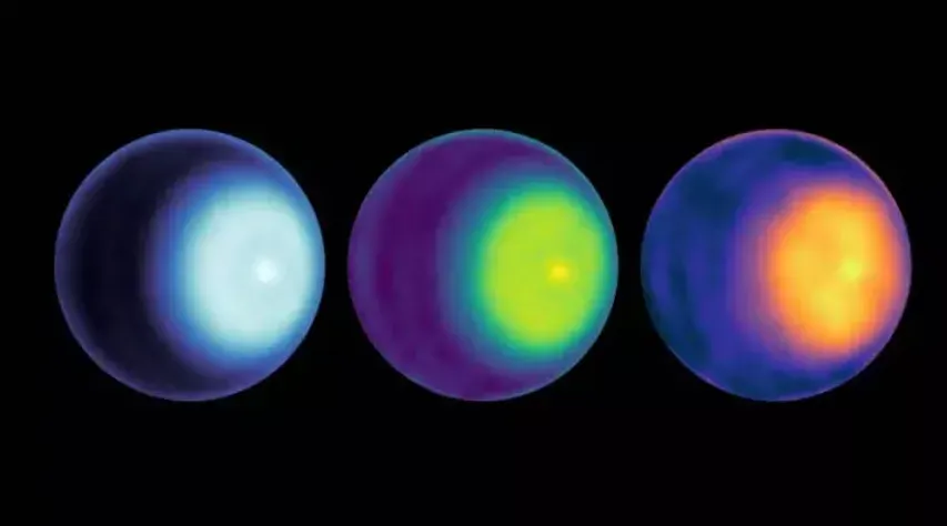 NASA observes a polar cyclone on Uranus for the first time