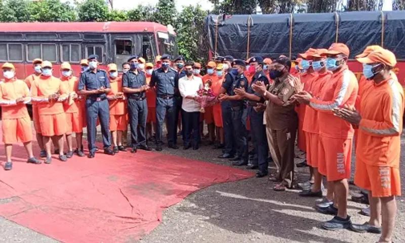 Two 6 BN NDRF teams shifted to the affected areas of Sangli as the flood receded in Kolhapur district