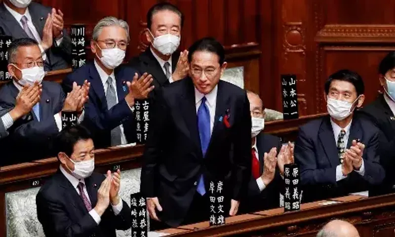 Japan's Parliament elects former diplomat Kishida as new PM