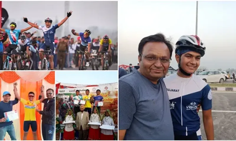 Vadodara boy won Gold in 26th National Road Cycling Championship held at Kurukshetra
