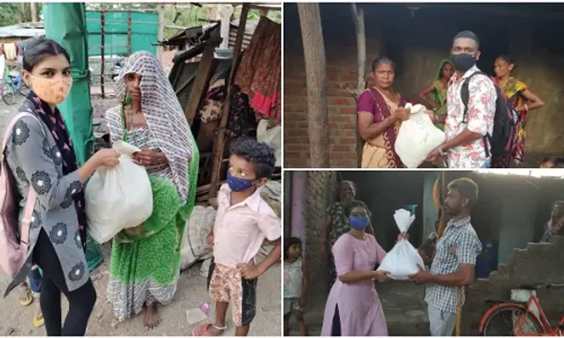 Vadodara: Distribution of 400 ration kits to the needy in Subhashnagar-Manjalpur