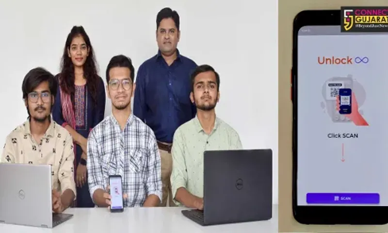 Navrachana Students, teachers develop app that ensures zero physical contact at entry point