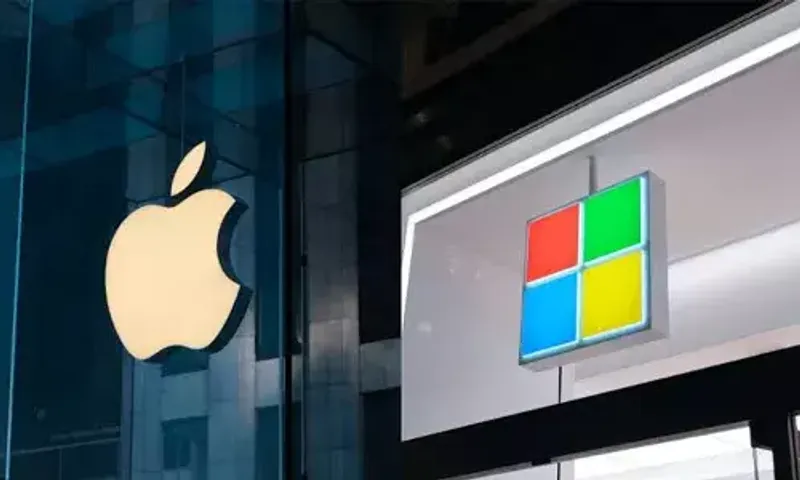 Microsoft briefly overtakes Apple as world's most valuable company