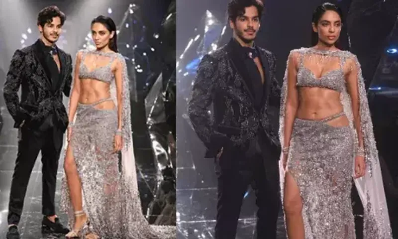 Ishaan Khattar & Sobhita Dhulipala wrap the show for fashion designers Rohit Gandhi and Rahul Khanna in India Couture Week 2023