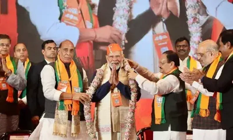 PM Modi to give valedictory address on final day of BJP National Convention at Bharat Mandapam
