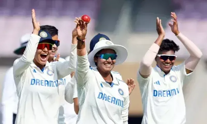 In women's cricket, India thrashed England in one-off Test match in Mumbai by margin of 347 runs