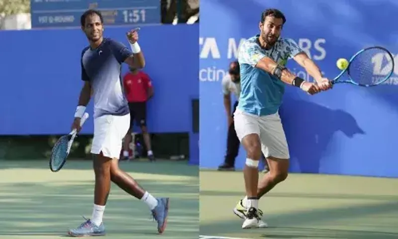 Yuki Bhambri and Ramkumar Ramanathan enter 2nd round in Men’s Singles event at Maharashtra Open tennis tournament