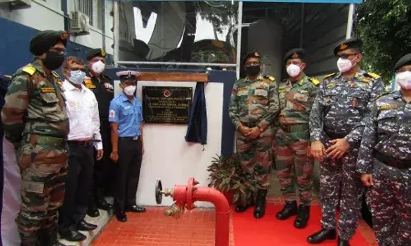 Oxygen generation facility inagurated at INHS Dhanvantari, Port Blair