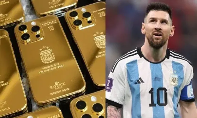 Lionel Messi orders 35 gold iPhones for his World Cup winning Argentina team and staff