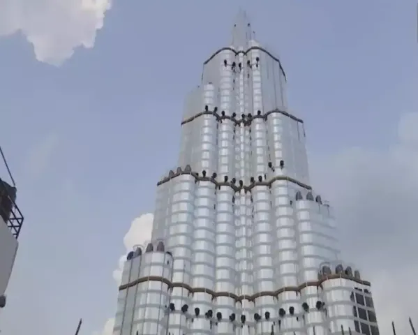 Durga Puja 2021: Pandal in Kolkata's Lake Town Replicates Dubai's Iconic Burj Khalifa