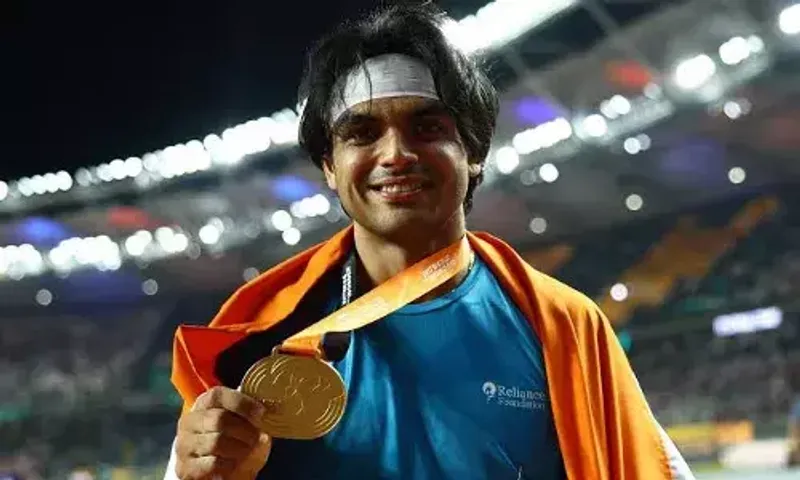 Olympic champion Neeraj Chopra becomes first Indian to win Gold medal at World Athletics Championships in Budapest, Hungary