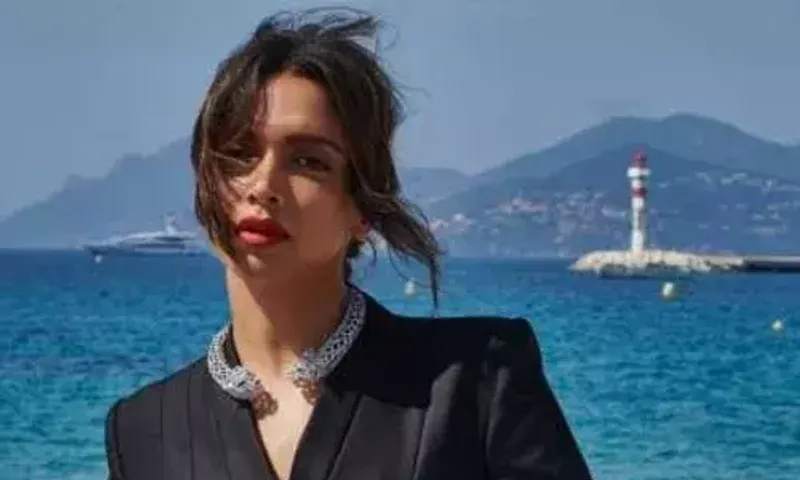 Cannes 2022: Deepika Padukone opts for an all black power suit on Day 2