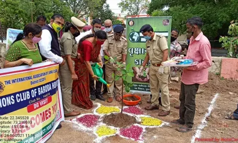 Social forestry department planted immortal tree saplings and celebrated Vat Savitri festival
