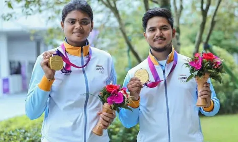 Asian Games: India's medal rush continues with a gold medal in mixed doubles event of Squash & Archery compound women’s team event