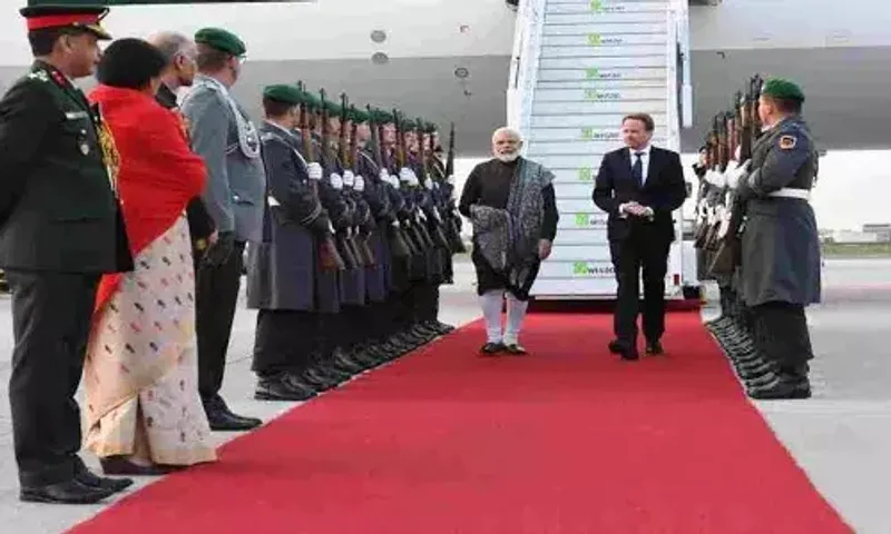 PM Modi arrives in Berlin on first leg of official visit to three European Countries